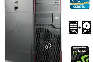 Компьютер Fujitsu Esprimo P700 E90+ Tower / Intel Core i5-2400 (4 ядра по 3.1 - 3.4 GHz) / 8 GB DDR3 / 120 GB SSD + 5...