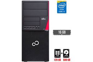 Компьютер Fujitsu Esprimo P720 E90+ Tower / Intel Core i5-4590 (4 ядра по 3.3 - 3.7 GHz) / 16 GB DDR3 / 120 GB SSD +...