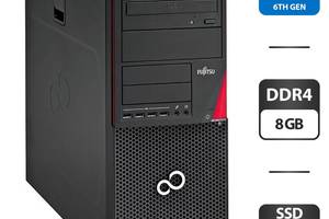 Компьютер Fujitsu Esprimo P756 E90+ Tower / Intel Core i5-6400 (4 ядра по 2.7 - 3.3 GHz) / 8 GB DDR4 / 128 GB SSD + 5...