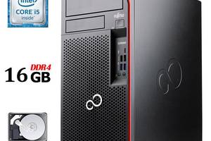 Компьютер Fujitsu Esprimo P757/E90+ Tower / Intel Core i5-6500 (4 ядра по 3.2 - 3.6 GHz) / 16 GB DDR4 / 2000 GB HDD /...