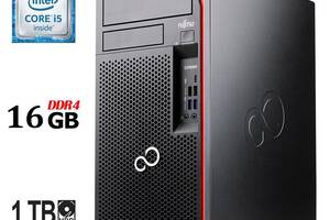 Компьютер Fujitsu Esprimo P757/E90+ Tower / Intel Core i5-6500 (4 ядра по 3.2 - 3.6 GHz) / 16 GB DDR4 / 1000 GB HDD /...