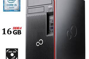 Компьютер Fujitsu Esprimo P757/E90+ Tower / Intel Core i5-6500 (4 ядра по 3.2 - 3.6 GHz) / 16 GB DDR4 / 500 GB HDD /...