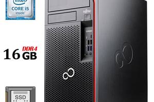 Компьютер Fujitsu Esprimo P757 E90+ Tower / Intel Core i5-6500 (4 ядра по 3.2 - 3.6 GHz) / 16 GB DDR4 / 480 GB SSD /...