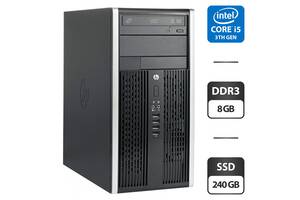 Компьютер HP Compaq Pro 6300 Tower / Intel Core i5-3570 (4 ядра по 3.4 - 3.8 GHz) / 8 GB DDR3 / 240 GB SSD / Intel HD...