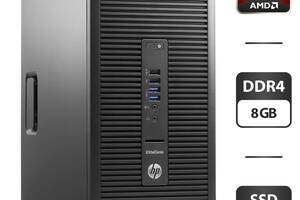 Компьютер HP EliteDesk 705 G3 Tower / AMD Pro A10-8770 (4 ядра по 3.5 - 3.8 GHz) / 8 GB DDR4 / 240 GB SSD / AMD Radeo...