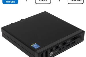 Компьютер HP EliteDesk 800 G1 Desktop Mini USFF / Intel Core i5-4590T (4 ядра по 2.0 - 3.0 GHz) / 8 GB DDR3 / 128 GB...