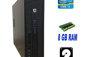 Компьютер HP EliteDesk 800 G1 SFF / Intel Core i3-4150 (2 (4) ядра по 3.5 GHz) / 8 GB DDR3 / 500 GB HDD