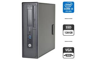 Компьютер HP EliteDesk 800 G1 SFF / Intel Core i5-4570 (4 ядра по 3.2 - 3.6 GHz) / 8 GB DDR3 / 256 GB SSD / Intel HD...