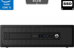 Компьютер HP EliteDesk 800 G1 SFF / Intel Core i5-4590 (4 ядра по 3.3 - 3.7 GHz) / 8 GB DDR3 / 240 GB SSD / Intel HD...