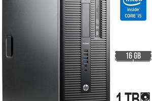 Компьютер HP ProDesk 600 G1 Tower / Intel Core i5-4570 (4 ядра по 3.2 - 3.6 GHz) / 16 GB DDR3 / 1000 GB HDD / Intel H...
