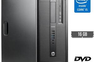 Компьютер HP ProDesk 600 G1 Tower / Intel Core i5-4570 (4 ядра по 3.2 - 3.6 GHz) / 16 GB DDR3 / no HDD / Intel HD Gra...