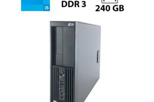 Компьютер HP WorkStation Z230 SFF / Intel Core i5-4570 (4 ядра по 3.20-3.60GHz) / 16 GB DDR3 / 240 GB SSD / Intel HD...