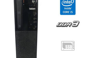 Компьютер Lenovo ThinkCentre E73 SFF / Intel Core i5-4460S (4 ядра по 2.9 - 3.4 GHz) / 4 GB DDR3 / 120 GB SSD / Intel...