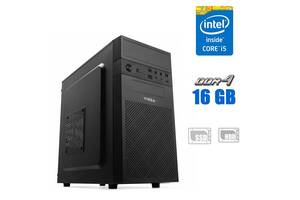 Компьютер Vinga CS112B / Intel Core i5-6600 (4 ядра по 3.3 - 3.9 GHz) / 16 GB DDR4 / 240 GB SSD + 500 GB HDD / Intel...