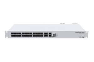 Коммутатор MikroTik CRS326-24S+2Q+RM (24xSFP+, 2xQSFP+, USB, 1хRJ45)