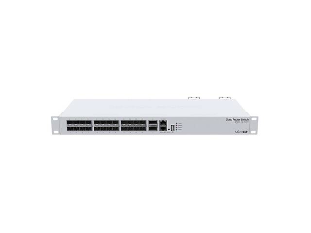 Комутатор MikroTik CRS326-24S+2Q+RM (24xSFP+, 2xQSFP+, USB, 1хRJ45)