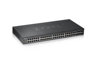 Коммутатор ZYXEL GS1920-48V2 (GS1920-48V2-EU0101F) (44xGE, 4xGE/SFP, 2хSFP, Smart, NebulaFlex)
