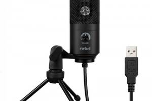 Конденсаторный микрофон для стриминга Fifine K669B Черный