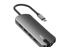 Концентратор Remax RU-U50 Wosan Docking Station USB Type-C OTG SD / microSD USB 3.0 25 см