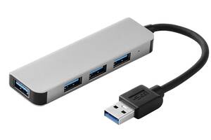 Концентратор USB-хаб RIAS BYL-2013U 4 порта USB 3.0 Silver