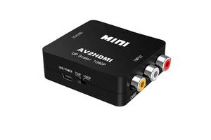 Конвертер видеосигнала Felkin AV2HDMI AV to HDMI видео + аудио Full HD 1080P Черный