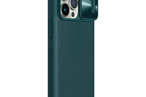 Кожаная накладка Nillkin Camshield Leather Apple iPhone 13 Pro Max 6.7' Green 1351923