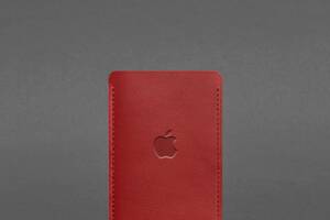 Кожаный чехол для iPhone 12 Красный BlankNote