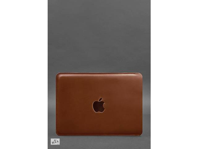 Кожаный чехол для MacBook 13 дюйм Светло-коричневый Crazy Horse BlankNote
