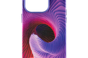 Кожаный чехол Epik Colour Splash with MagSafe Apple iPhone 14 Pro Max 6.7' Purple / Pink