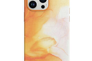 Кожаный чехол Epik Figura Series Case with MagSafe Apple iPhone 12 Pro Max 6.7' Orange