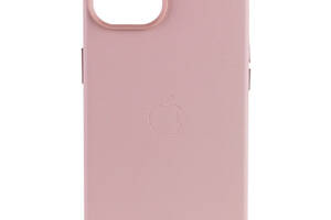 Кожаный чехол Epik Leather Case AA Plus with MagSafe Apple iPhone 14 6.1' Sand Pink
