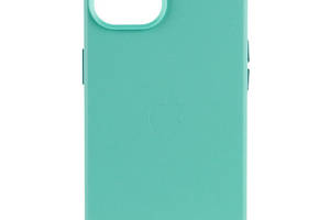 Кожаный чехол Epik Leather Case AA Plus with MagSafe Apple iPhone 14 6.1' Ice