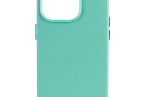 Кожаный чехол Epik Leather Case AA Plus with MagSafe Apple iPhone 14 Pro 6.1' Ice