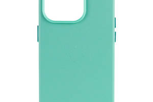 Кожаный чехол Epik Leather Case AA Plus with MagSafe Apple iPhone 14 Pro Max 6.7' Ice