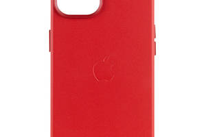 Кожаный чехол Epik Leather Case AA with MagSafe Apple iPhone 13 6.1' Crimson