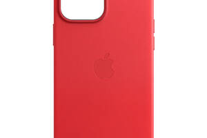 Кожаный чехол Epik Leather Case AA with MagSafe Apple iPhone 13 Pro 6.1' Crimson