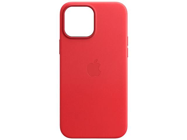 Кожаный чехол Epik Leather Case AA with MagSafe Apple iPhone 13 Pro 6.1' Crimson