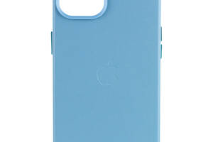 Кожаный чехол Epik Leather Case AA with MagSafe Apple iPhone 12 Pro Max 6.7' Blue