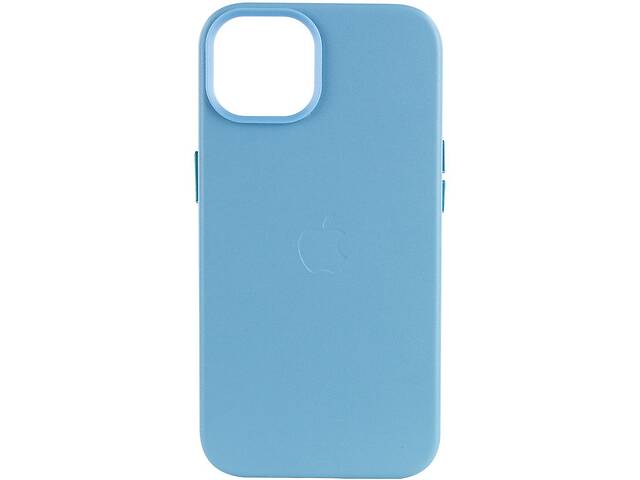 Кожаный чехол Epik Leather Case AA with MagSafe Apple iPhone 12 Pro Max 6.7' Blue