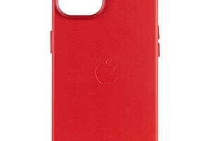 Кожаный чехол Epik Leather Case AA with MagSafe Apple iPhone 12 Pro Max 6.7' Crimson