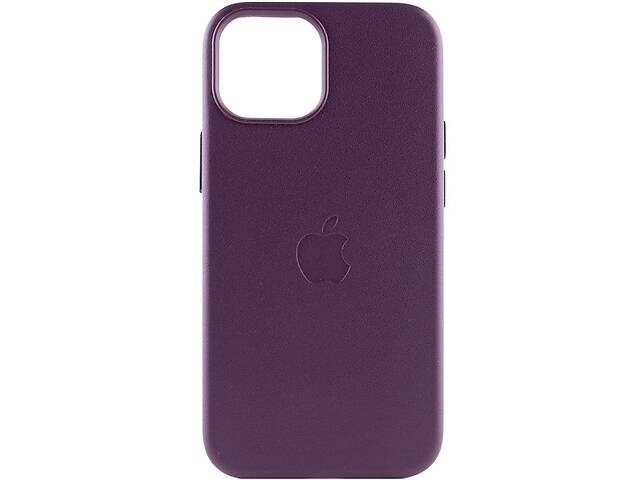 Кожаный чехол Epik Leather Case AAA with MagSafe Apple iPhone 13 Pro 6.1' Dark Cherry