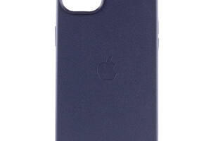 Кожаный чехол Epik Leather Case AAA with MagSafe Apple iPhone 14 6.1' Ink