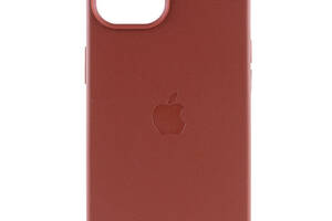 Кожаный чехол Epik Leather Case AAA with MagSafe Apple iPhone 14 6.1' Umber