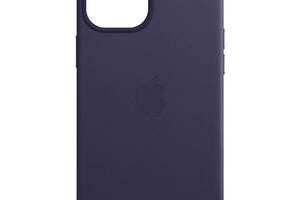 Кожаный чехол Epik Leather Case AAA with MagSafe Apple iPhone 12 Pro Max 6.7' Deep Violet