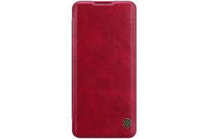 Кожаный Чехол (книжка) Nillkin Qin Series для OnePlus 9 Pro (Красный) 1133866