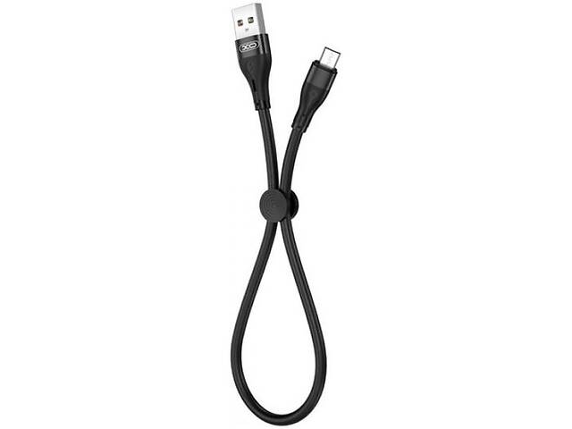 Кабель XO NB179 USB to Micro 2.4A 0.25m Black (Код товара:20757)