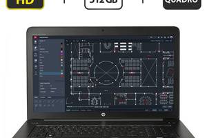 Мобильная рабочая станция Б-класс HP ZBook 17 G3 / 17.3' (1920x1080) IPS / Intel Core i7-6700HQ (4 (8) ядра по 2.6...