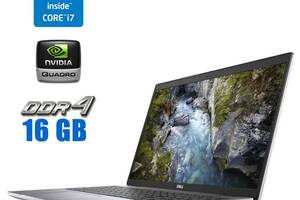 Ноутбук Dell Precision 3560/ 15.6' (1920x1080) IPS/ i7-1165G7/ 16GB RAM/ 256GB SSD/ Quadro T500 2GB
