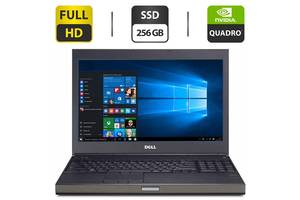 Мобильная рабочая станция Dell Precision M4800 / 15.6' (1920x1080) TN / Intel Core i7-4900MQ (4 (8) ядра по 2.8 - 3.8...