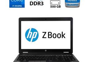 Мобильная рабочая станция HP ZBook 15 G2 / 15.6' (3200x1800) VA / Intel Core i7-4910MQ (4 (8) ядра по 2.9 - 3.9 GHz)...